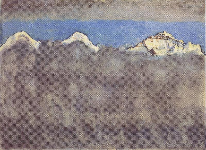 Ferdinand Hodler Eiger Monch und Jungfrau uber dem Nebelmeer